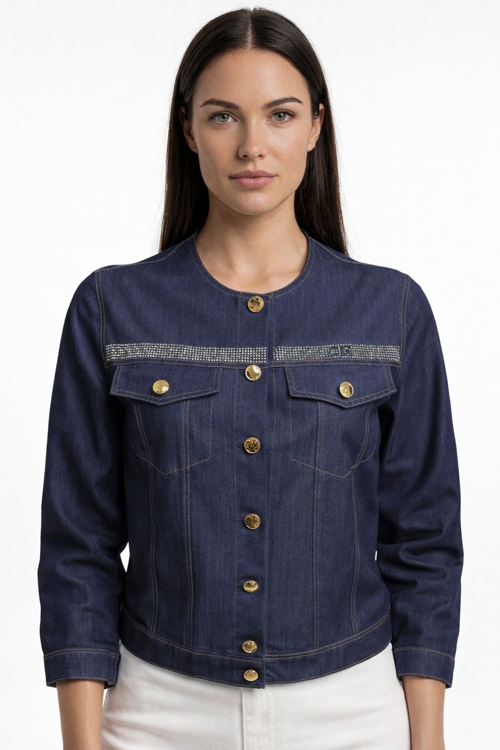 giubbino giacca di jeans Carla Ferroni 70269