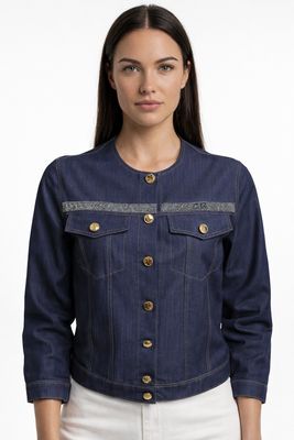 giubbino giacca di jeans Carla Ferroni 70269