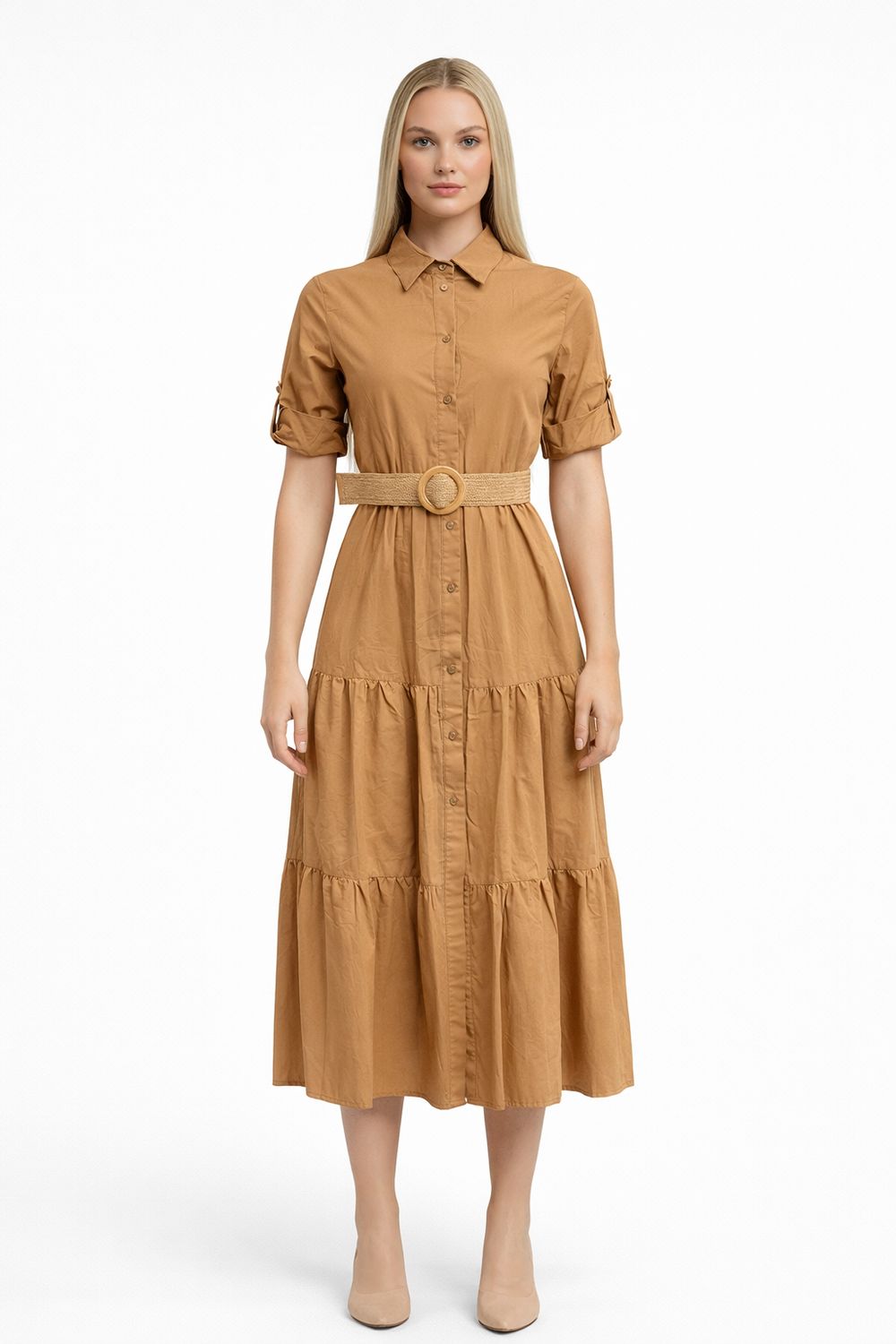 abito vestito scamiciato Carla Ferroni 70307