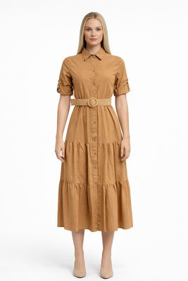 abito vestito scamiciato Carla Ferroni 70307