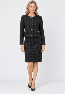 completo tweed giacca e gonna Carla Ferroni 70427 70426