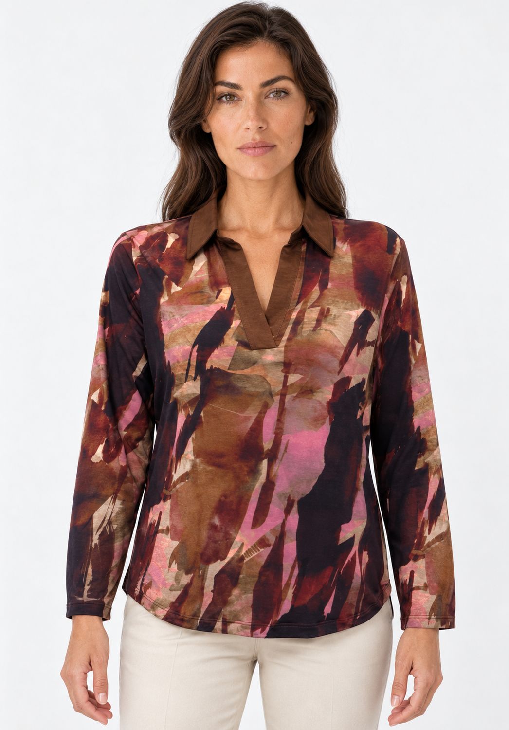 maglia con colletto CURVY Carla Ferroni 50342