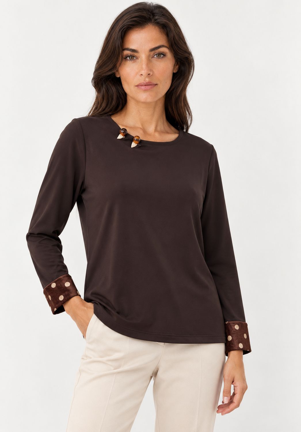casacca maglia CURVY Carla Ferroni 50340