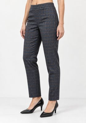 pantalone con elastico in vita 70402 BLU