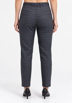pantalone con elastico in vita 70402 BLU