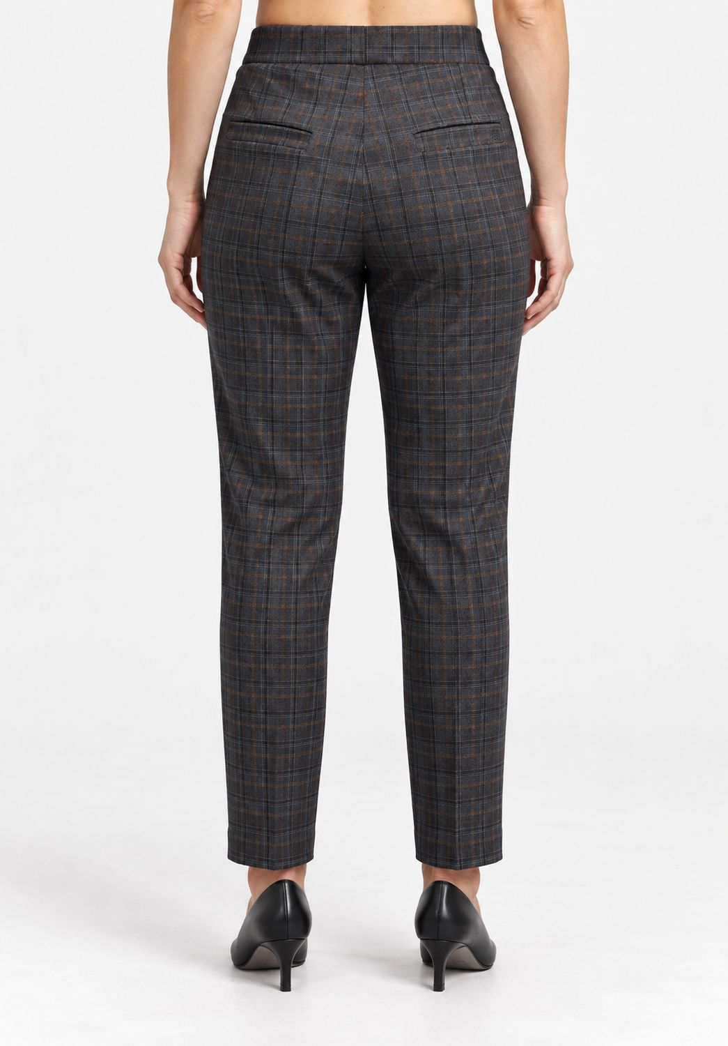 pantalone con elastico in vita 70402 MARRONE