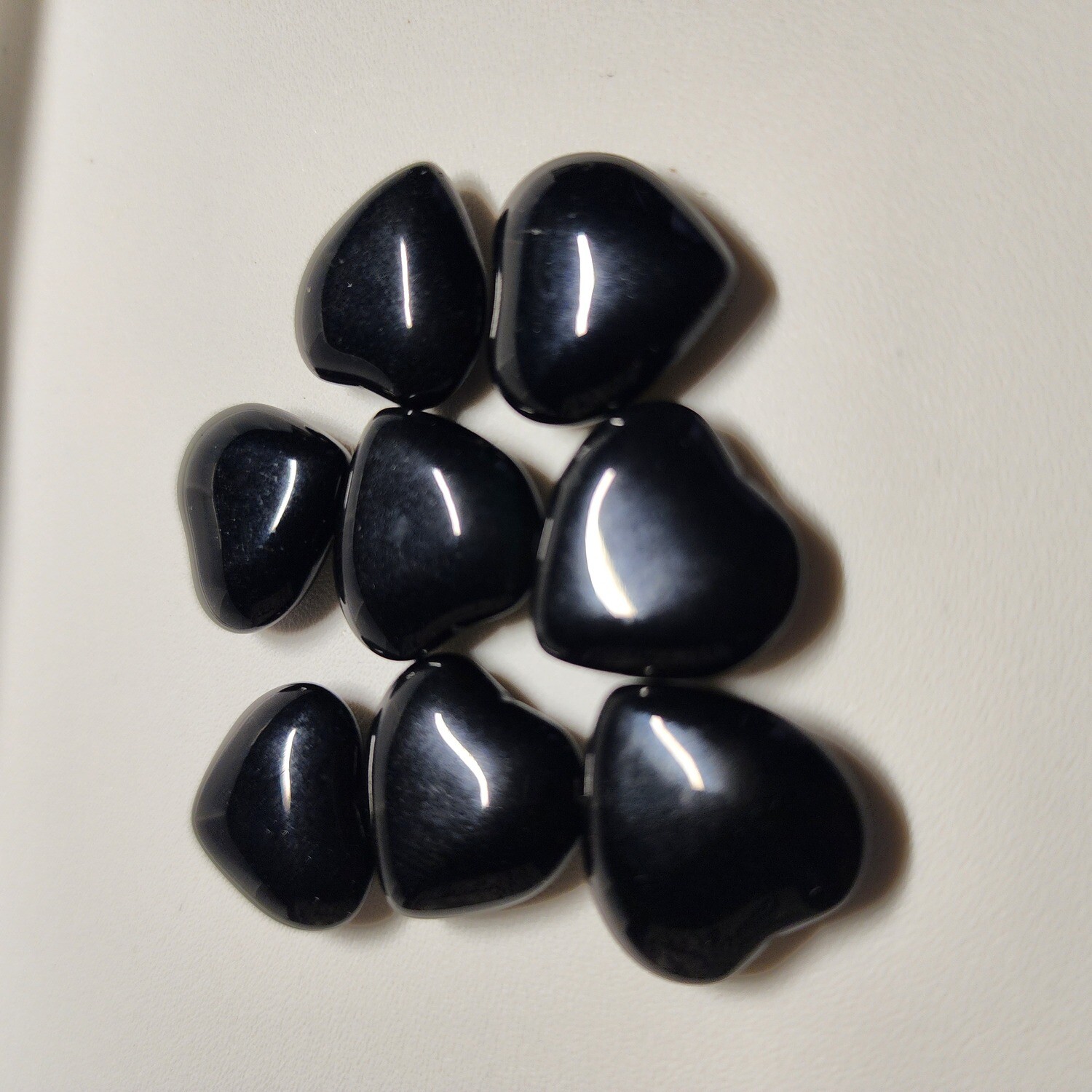 Onyx heart shaped stones