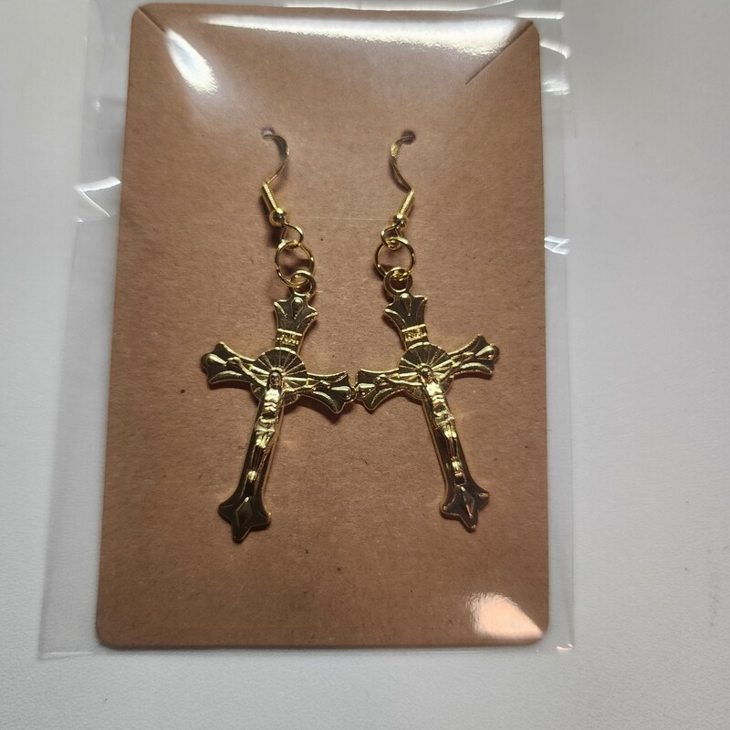 Crucifix earrings 