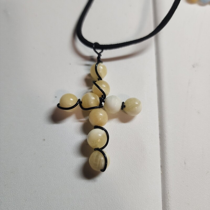 Rice Topaz cross