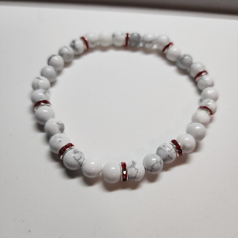 White howlite anklet