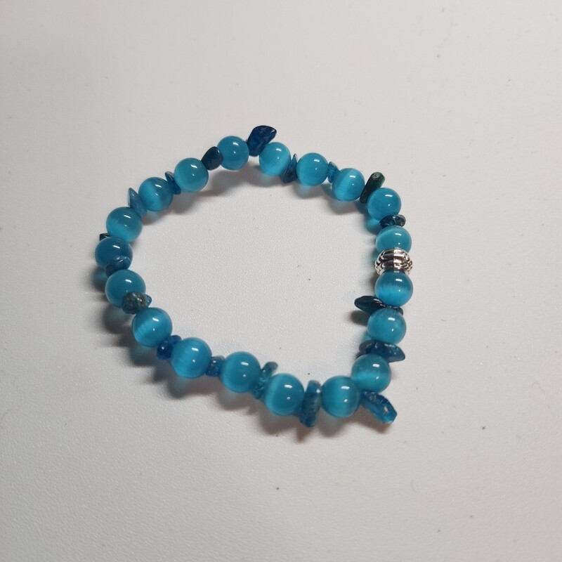 Blue Apatite and clear blue