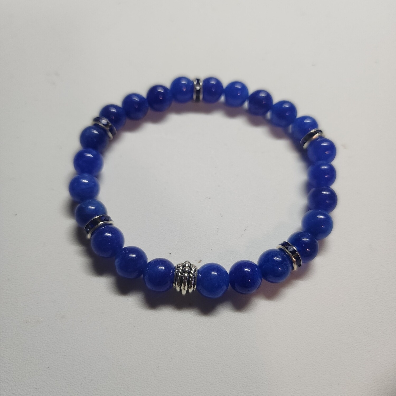 Blue jade bracelet