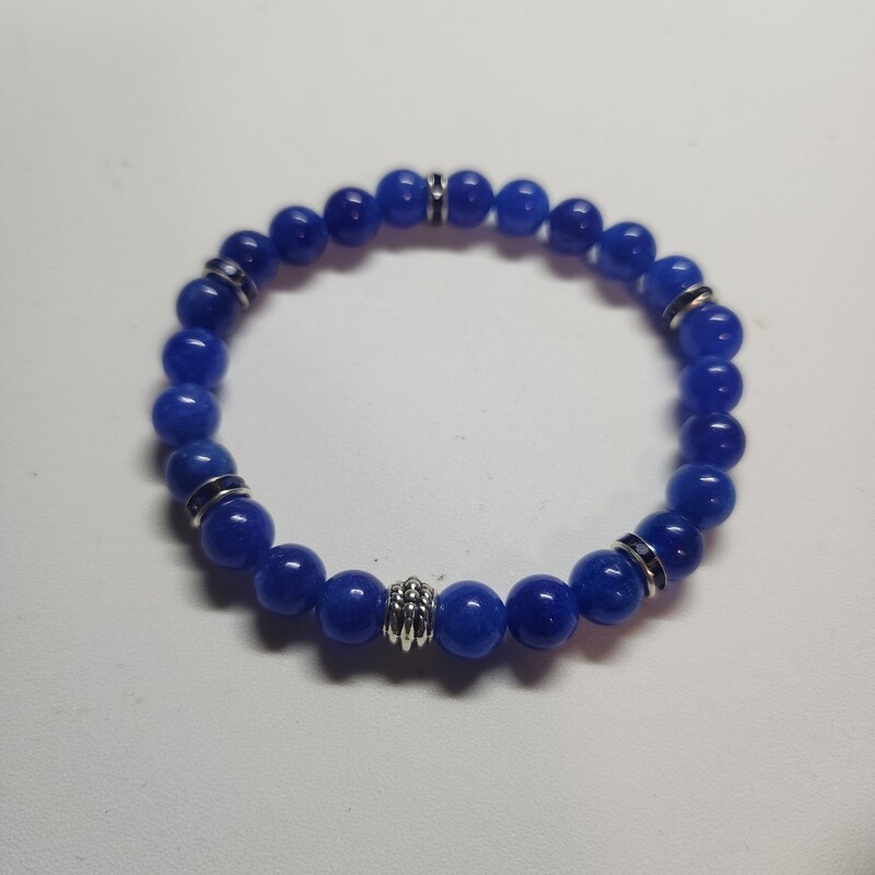 Blue jade bracelet