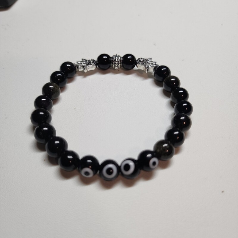 Obsidian bracelet