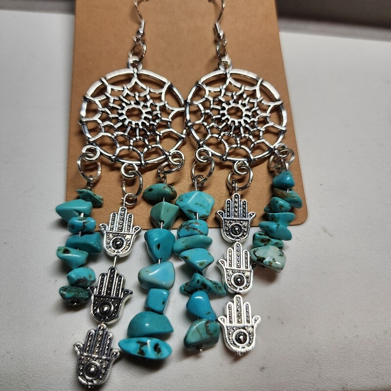 Dream catcher earrings