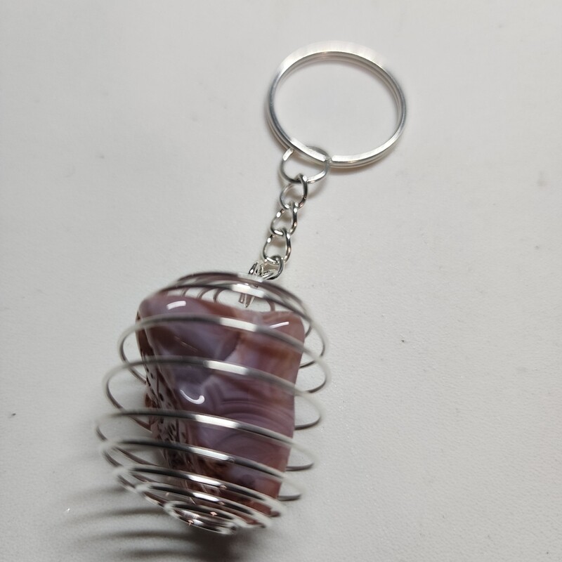 Agate Keychain