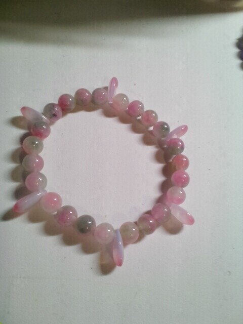 Pink and green quartz
