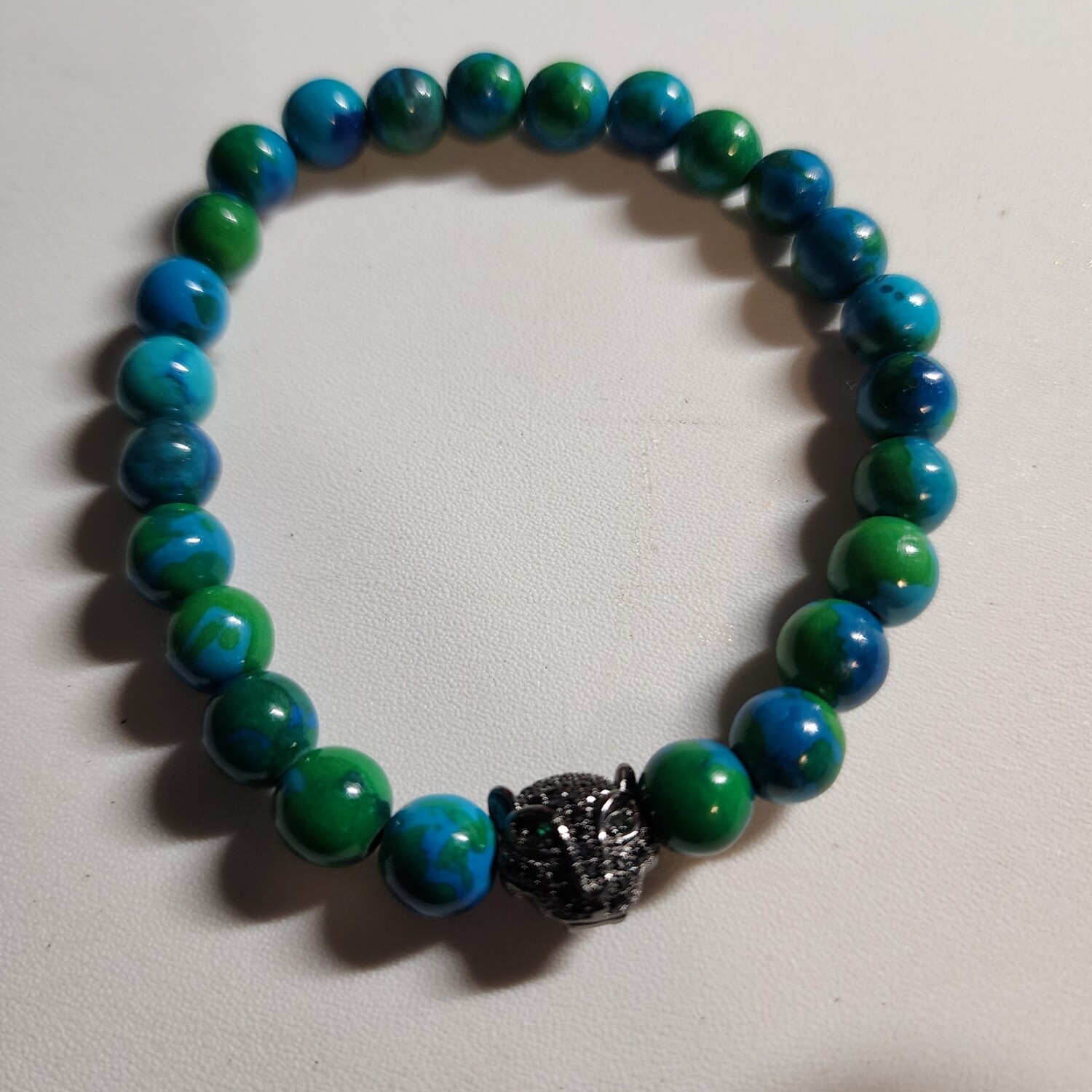 Mixed blue and green jade