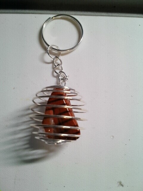 Red Jasper keychain