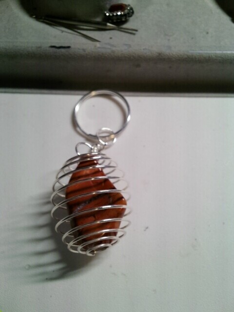 Red Jasper keychain