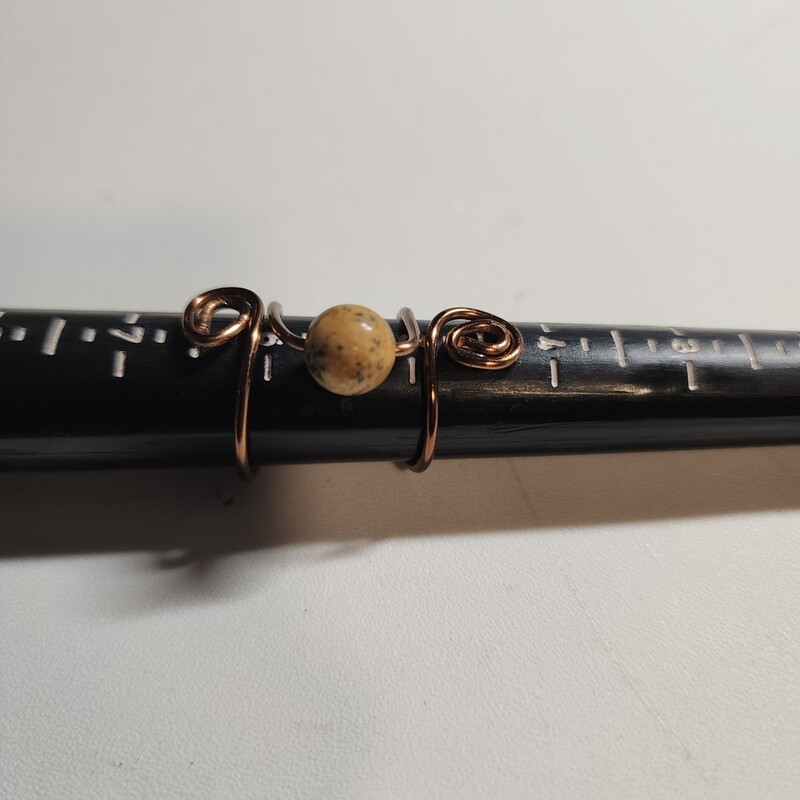 Adjustable ring - ocean jasper