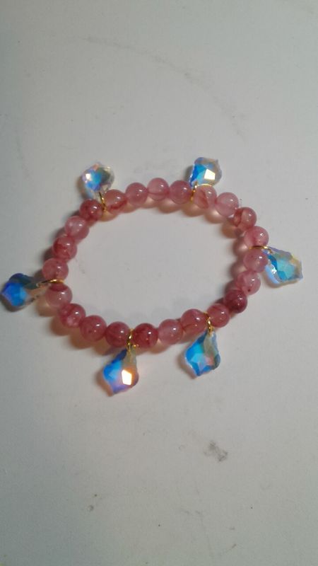 Pink marble Jasper bracelet