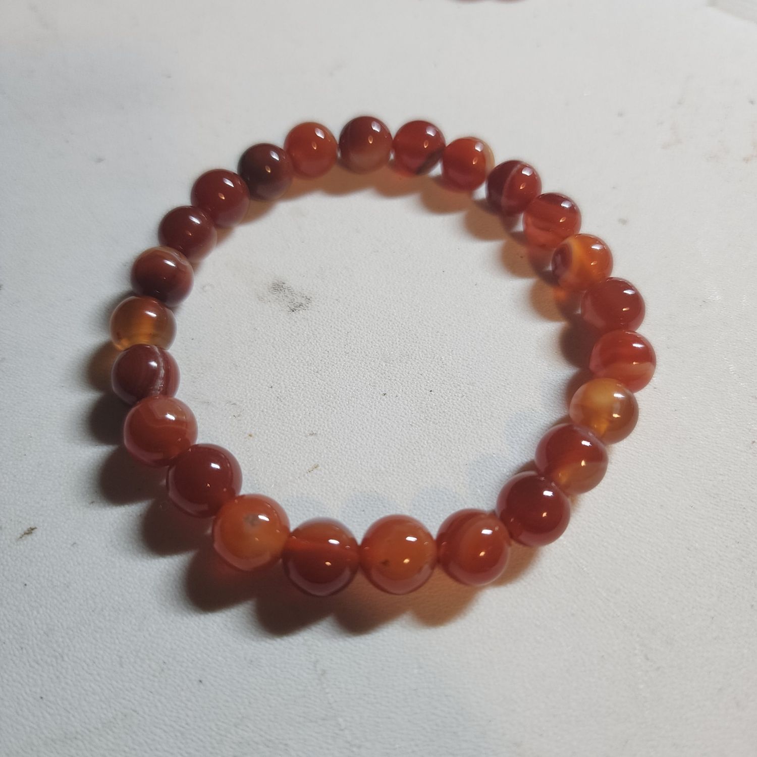 Carnelian and red sardonix bracelet