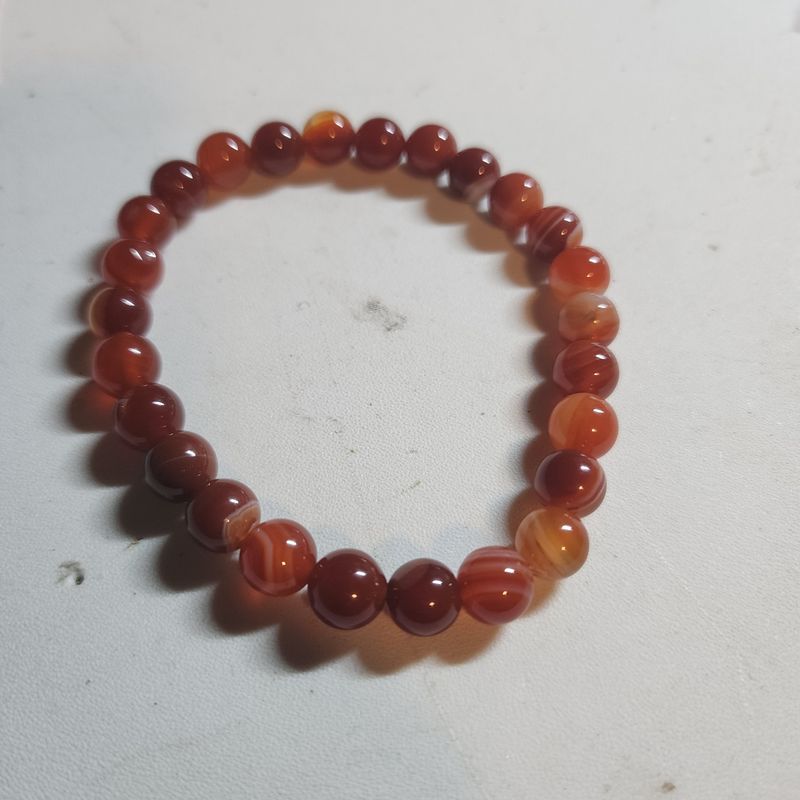 Carnelian and red sardonix bracelet