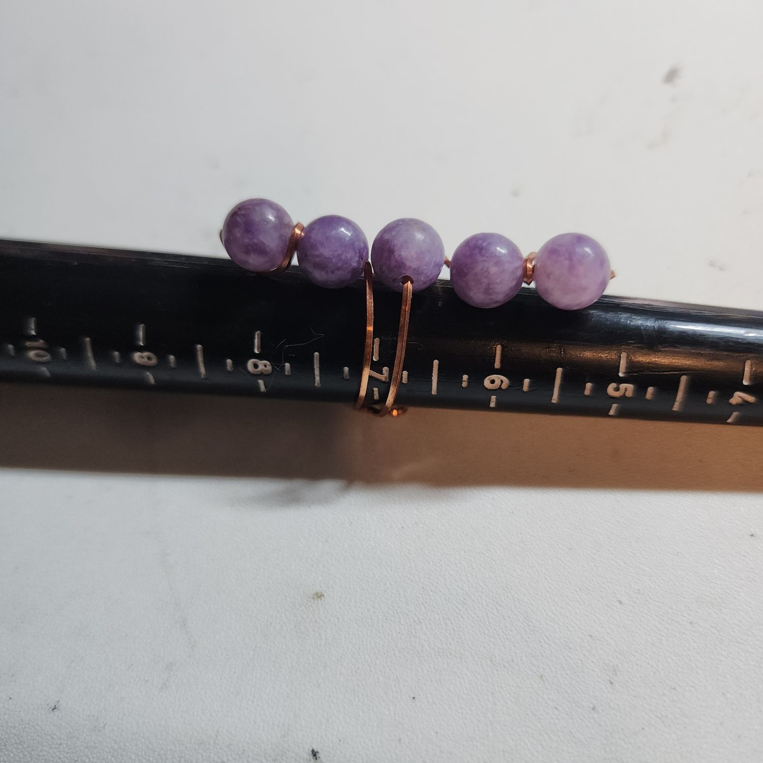 Amethyst ring size 7 (adjustable)