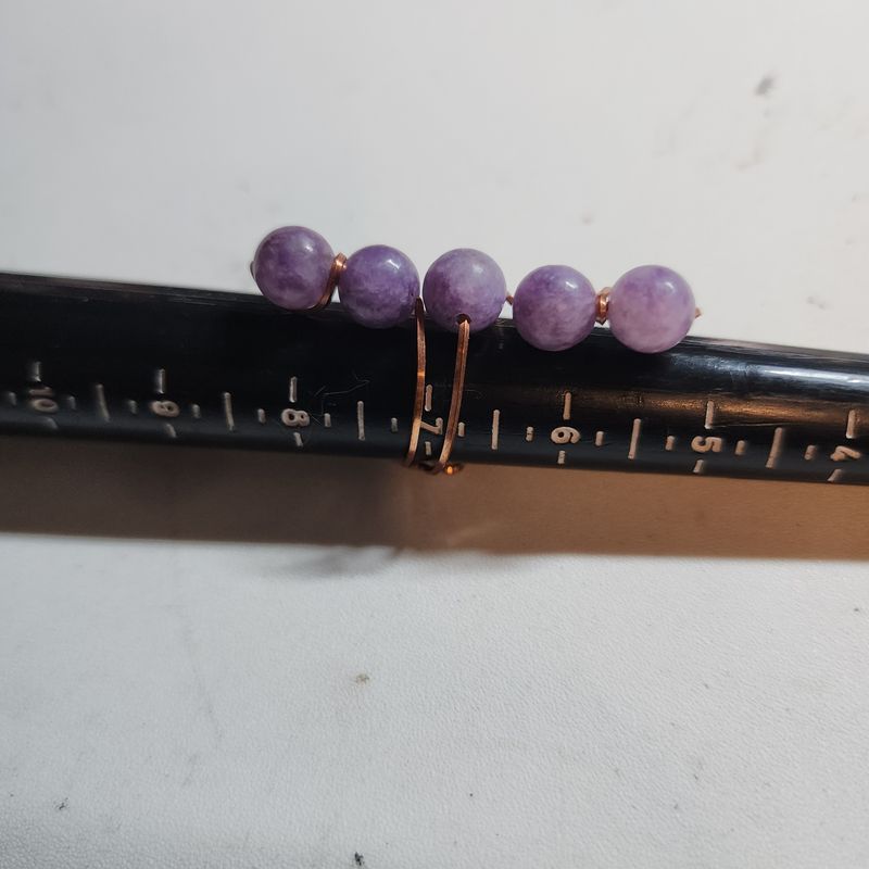 Amethyst ring size 7 (adjustable)