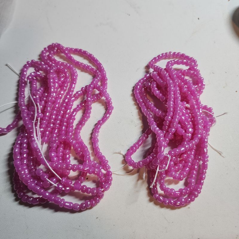 Cotton candy waist bead