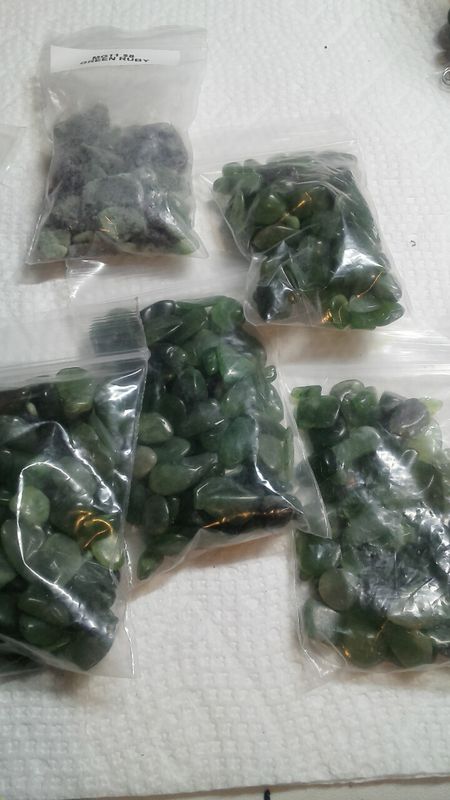 Green ruby chips