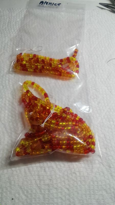 Gummy bear waist bead with matching anklet