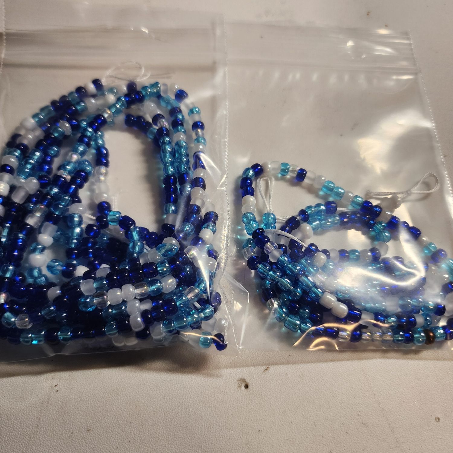Blueberry waist bead and anklet