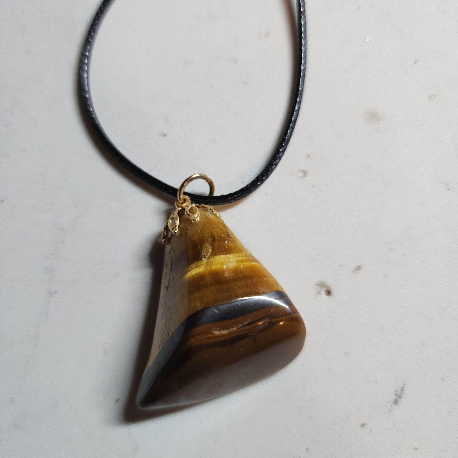 Tiger&#39;s eye crystal on a bale