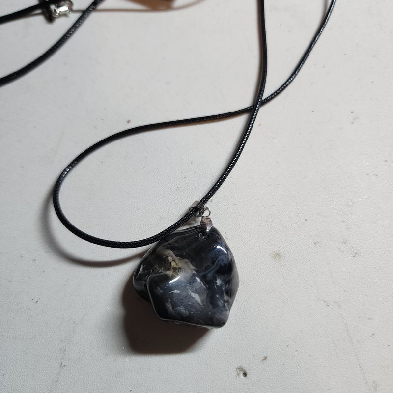 Black onyx crystal on bale