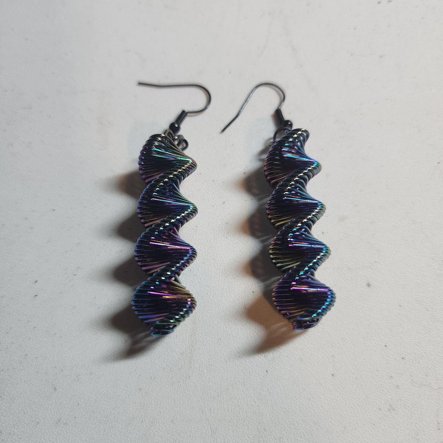 Rainbow spiral earrings Rainbow spiral earrings