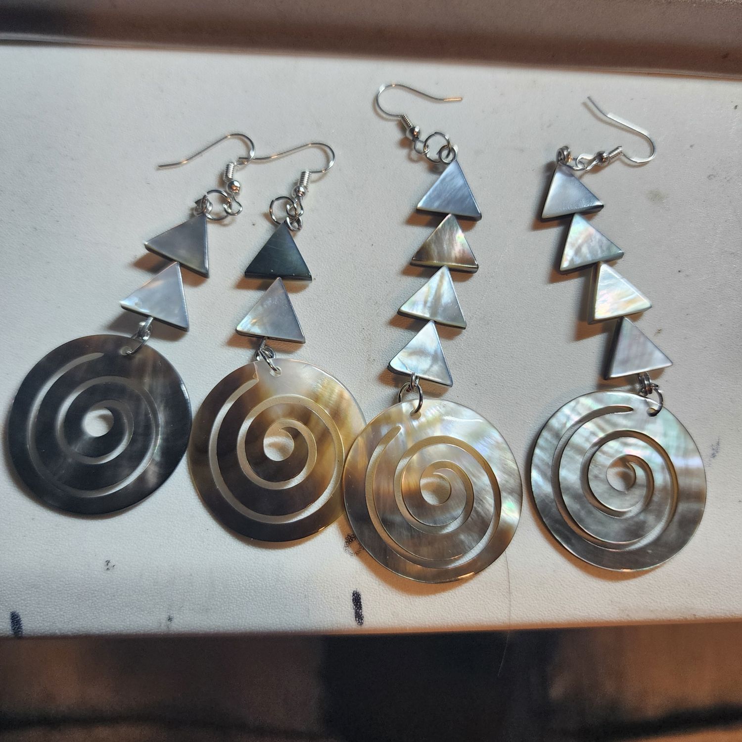 Abalone shell earrings