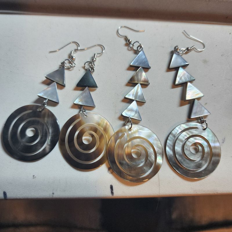 Abalone shell earrings