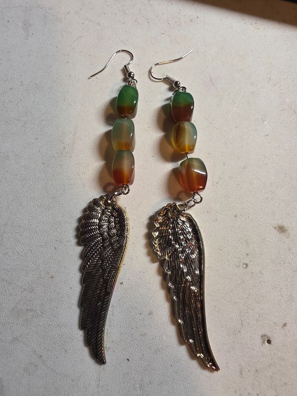 Angel wing earrings