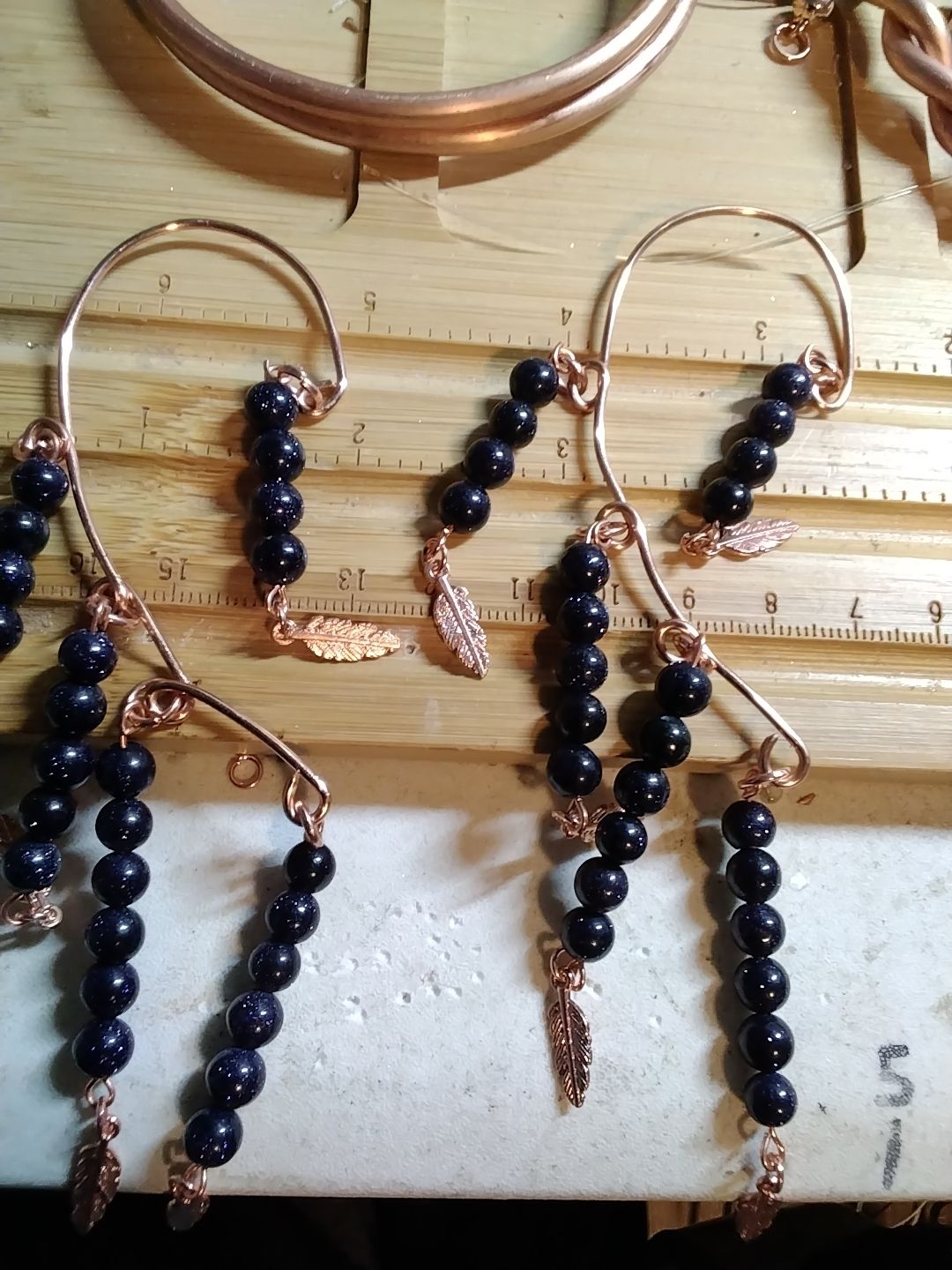 Lapis lazuli ear cuffs Lapis lazuli ear cuffs