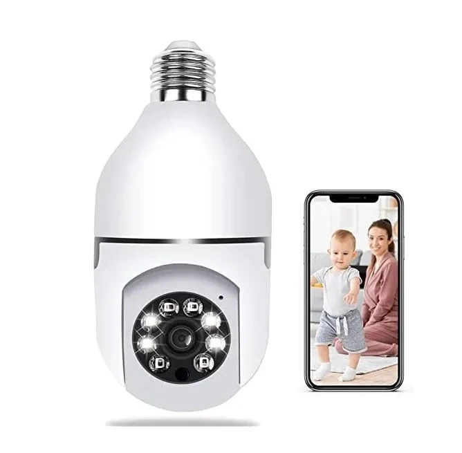 Wireless Light Bulb 360 Home Security Camera