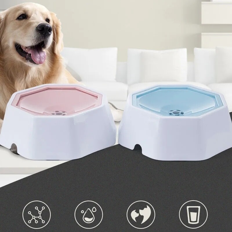 No spill dog/cat/pet floating water bowl