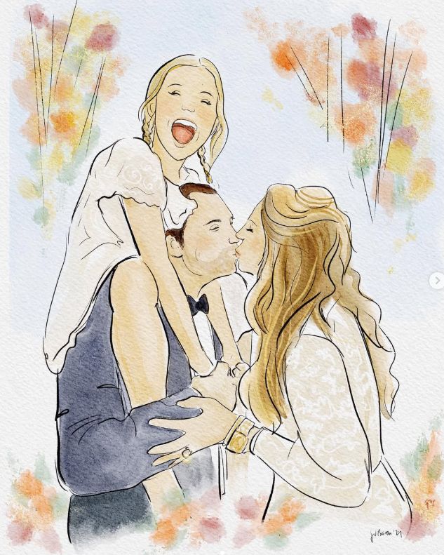 Three Person Illustration