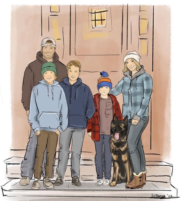 Four Person Illustration