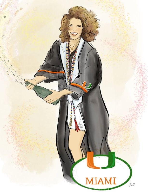 Graduate Illustration from photo