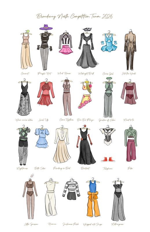 2026 Comp Team Group Dance costume Poster