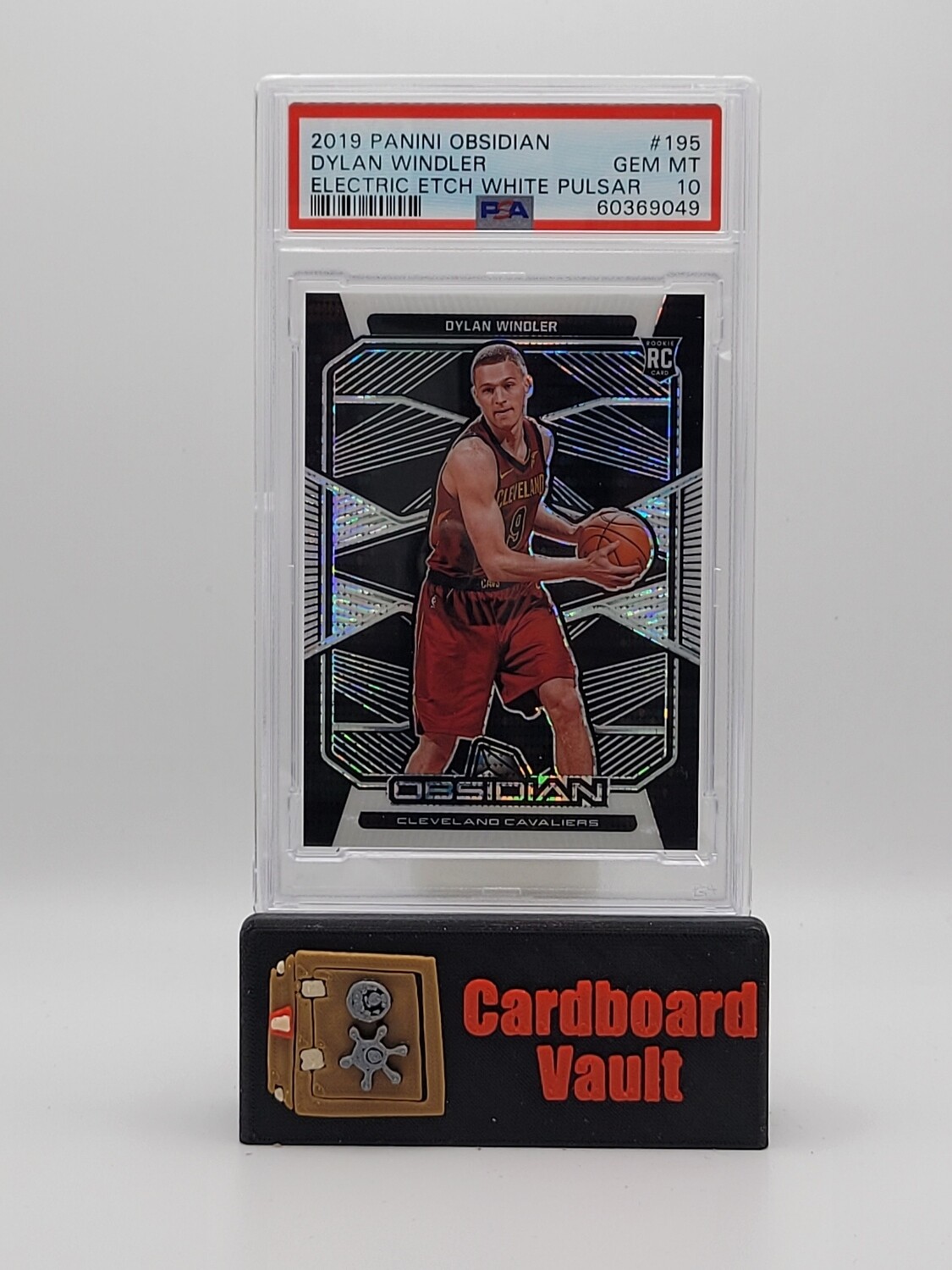 2019 Obsidian Dylan Windler #195 Etch White Pulsar PSA 10