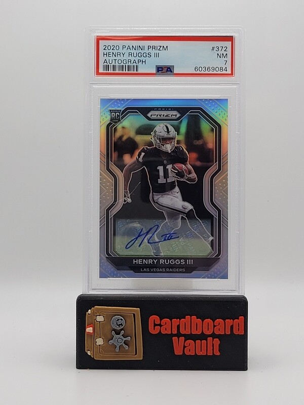 2020 Prizm Henry Ruggs III Autograph #372 PSA 7
