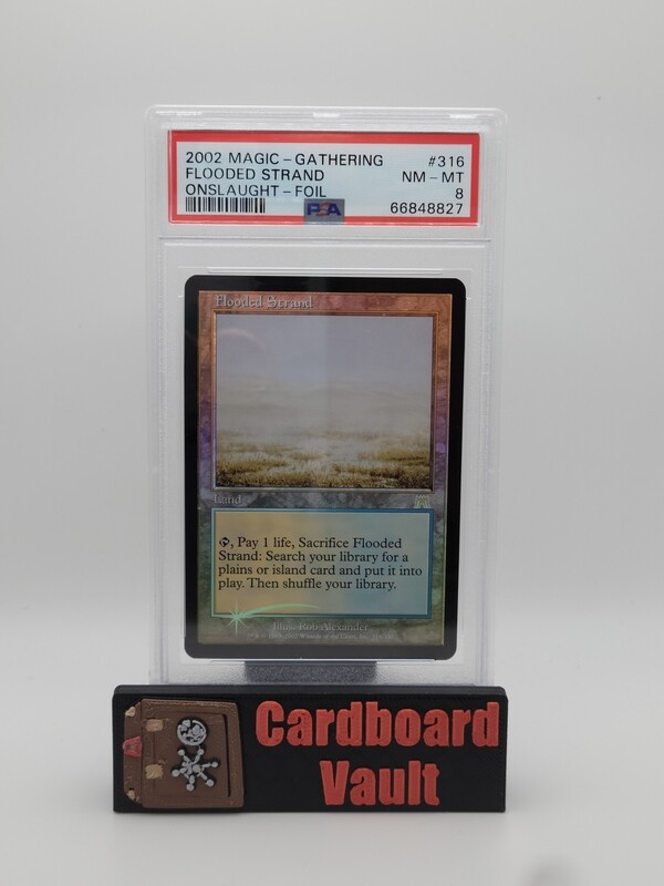 2002 Magic The Gathering Flooded Strand Foil #316 PSA 8 66848827